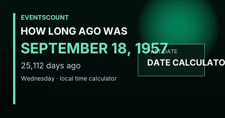 How Long Ago Was September 18, 1957?