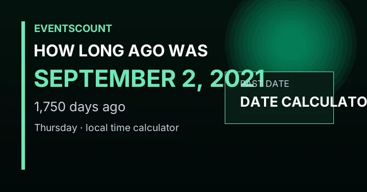 How Long Ago Was September 2, 2021?