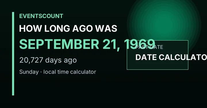 How Long Ago Was September 21, 1969?