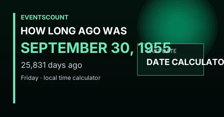 How Long Ago Was September 30, 1955?
