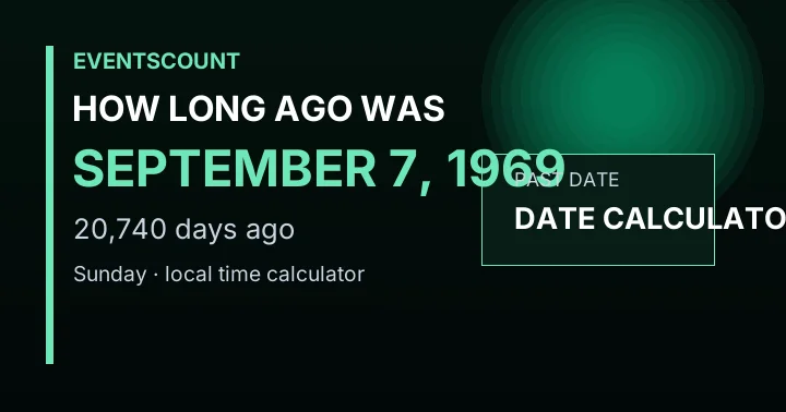 How Long Ago Was September 7, 1969?