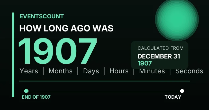 How Long Ago Was 1907?