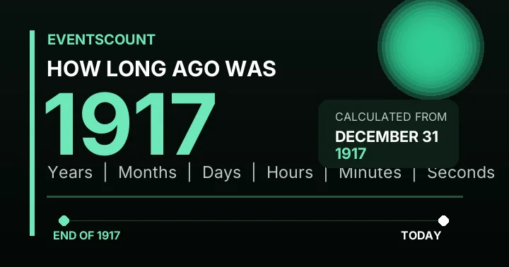 How Long Ago Was 1917?