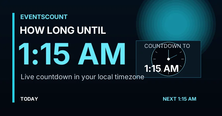 How Long Until 1:15 AM?