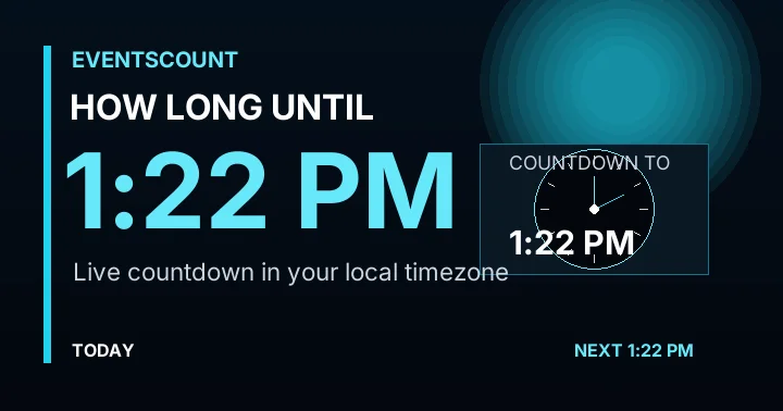 How Long Until 1:22 PM?