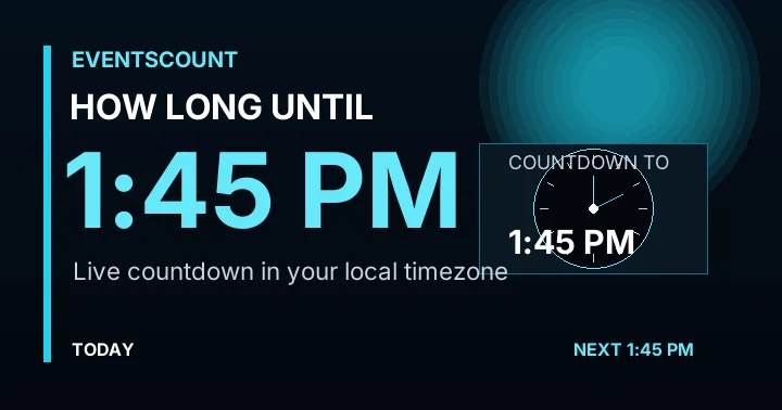 How Long Until 1:45 PM?