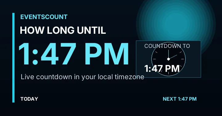 How Long Until 1:47 PM?