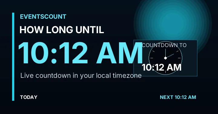 How Long Until 10:12 AM?