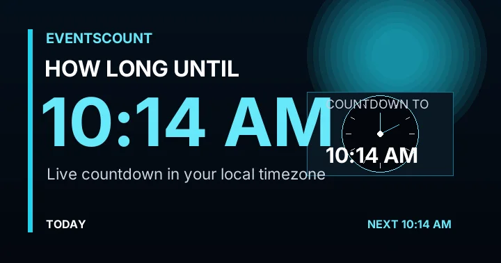 How Long Until 10:14 AM?