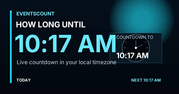 How Long Until 10:17 AM?