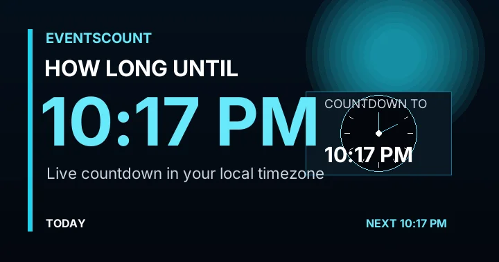 How Long Until 10:17 PM?