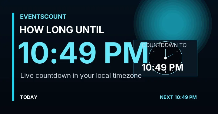 How Long Until 10:49 PM?