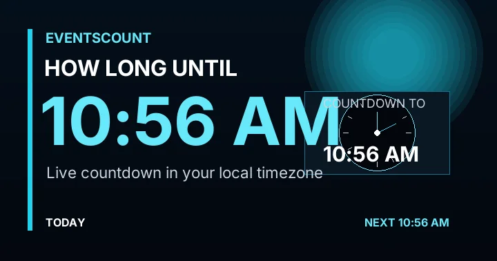 How Long Until 10:56 AM?