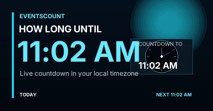 How Long Until 11:02 AM?