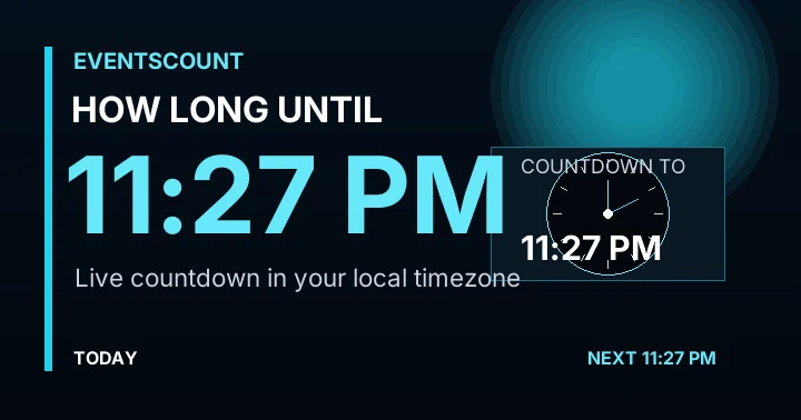 How Long Until 11:27 PM?