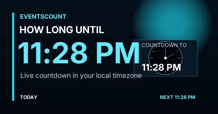 How Long Until 11:28 PM?