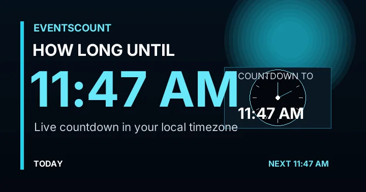 How Long Until 11:47 AM?