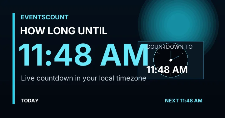 How Long Until 11:48 AM?