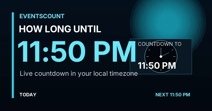 How Long Until 11:50 PM?