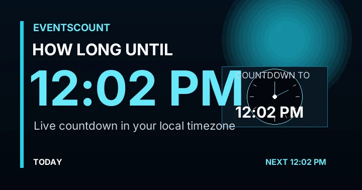 How Long Until 12:02 PM?