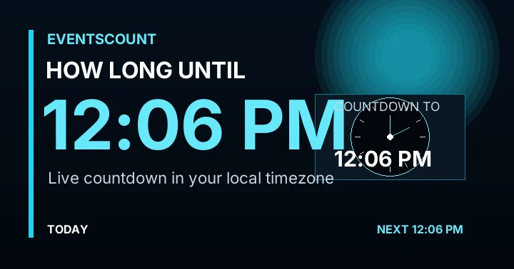 How Long Until 12:06 PM?