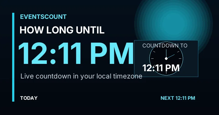 How Long Until 12:11 PM?