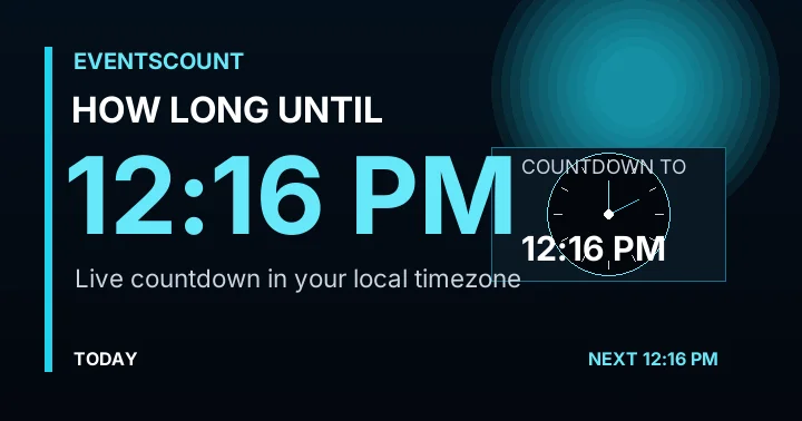 How Long Until 12:16 PM?