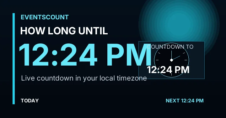How Long Until 12:24 PM?