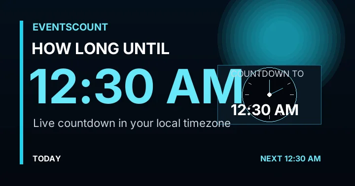 How Long Until 12:30 AM?