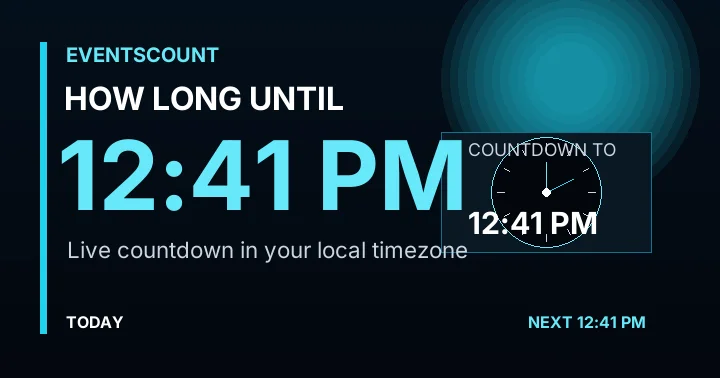 How Long Until 12:41 PM?