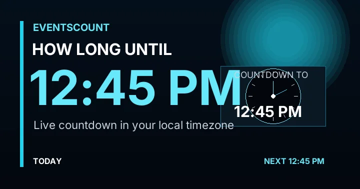 How Long Until 12:45 PM?