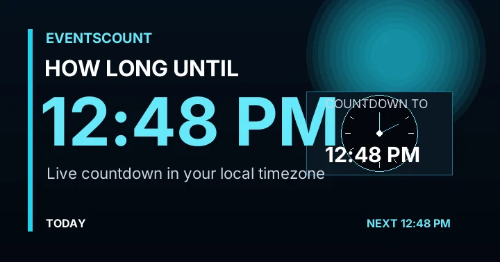 How Long Until 12:48 PM?