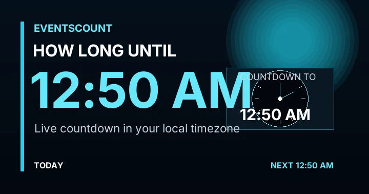 How Long Until 12:50 AM?