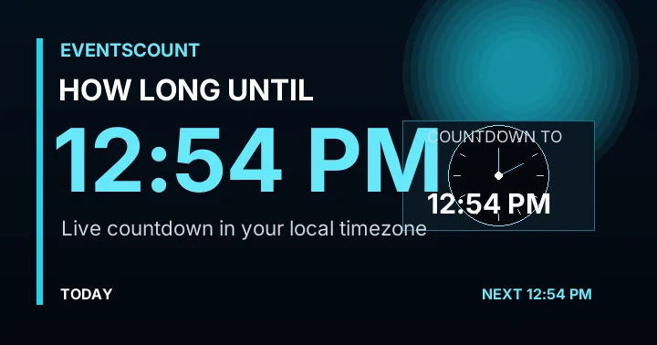 How Long Until 12:54 PM?