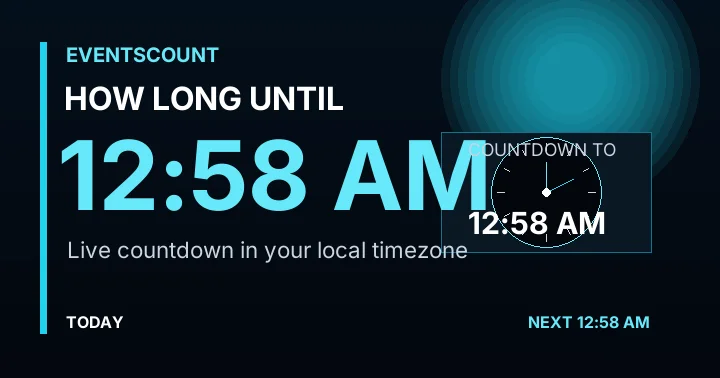 How Long Until 12:58 AM?