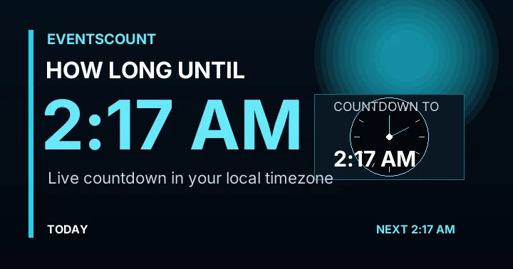 How Long Until 2:17 AM?