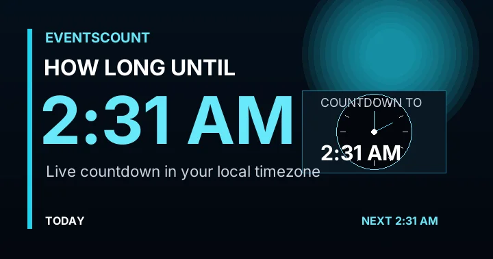 How Long Until 2:31 AM?
