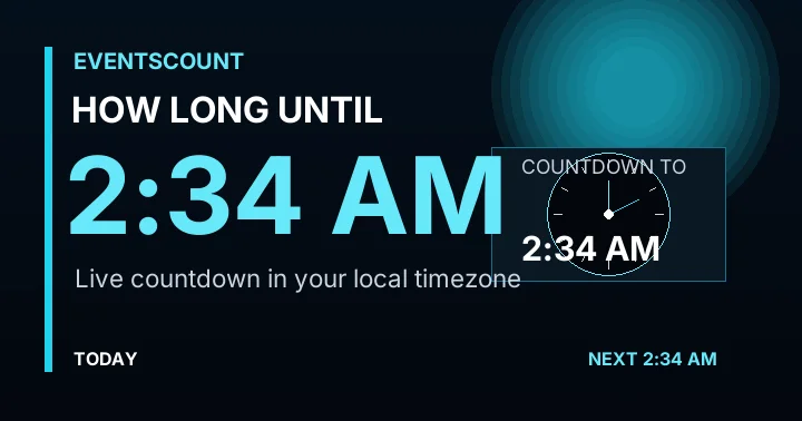 How Long Until 2:34 AM?