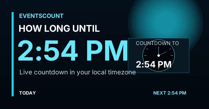 How Long Until 2:54 PM?