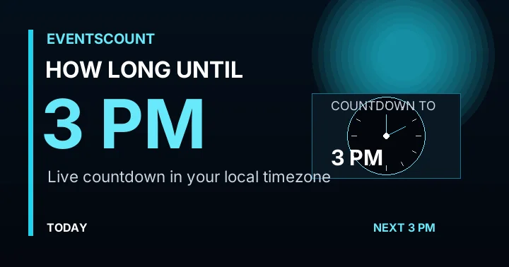 How Long Until 3 PM?