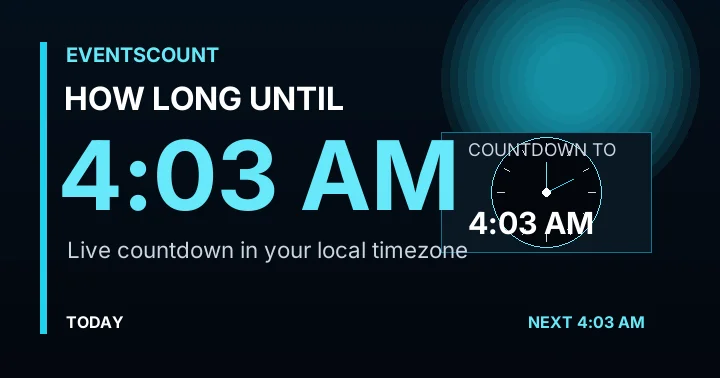 How Long Until 4:03 AM?