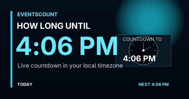 How Long Until 4:06 PM?