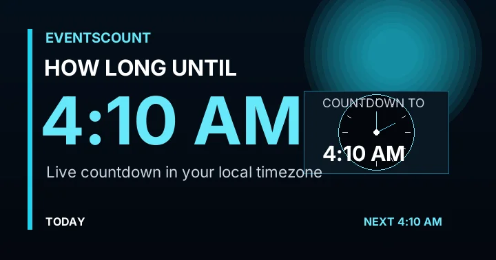 How Long Until 4:10 AM?