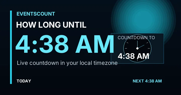 How Long Until 4:38 AM?
