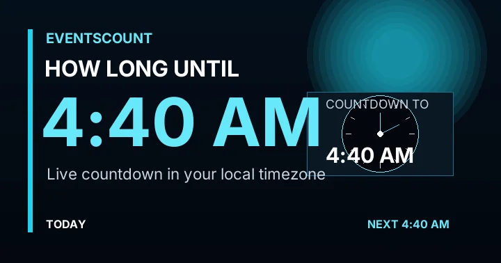 How Long Until 4:40 AM?
