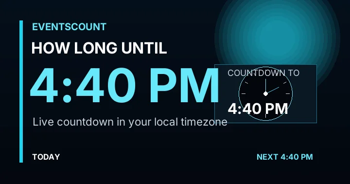 How Long Until 4:40 PM?