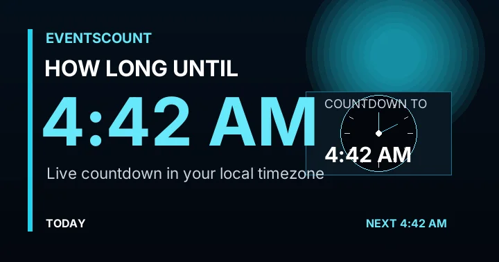 How Long Until 4:42 AM?