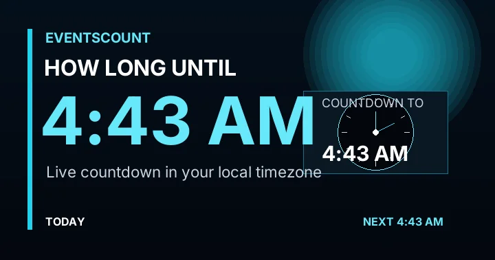 How Long Until 4:43 AM?