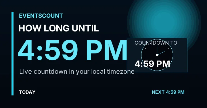 How Long Until 4:59 PM?