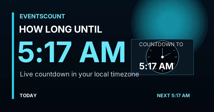 How Long Until 5:17 AM?